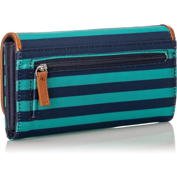 women's Spectra Green Carry All Money Manager Wallet Organizer with RFID - Picture 4 of 7